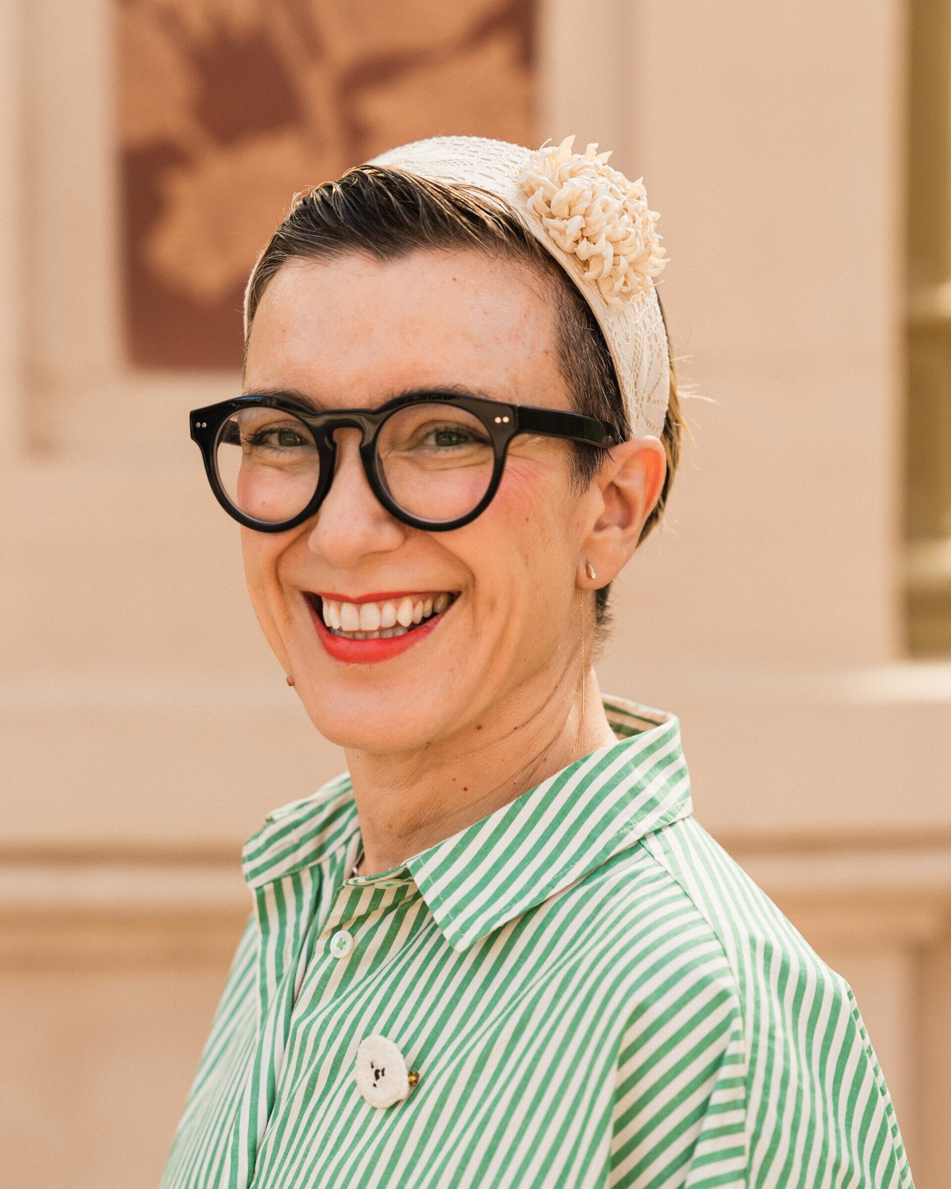 Crisantemo · Algodón natural · Puntilla blanca - 2